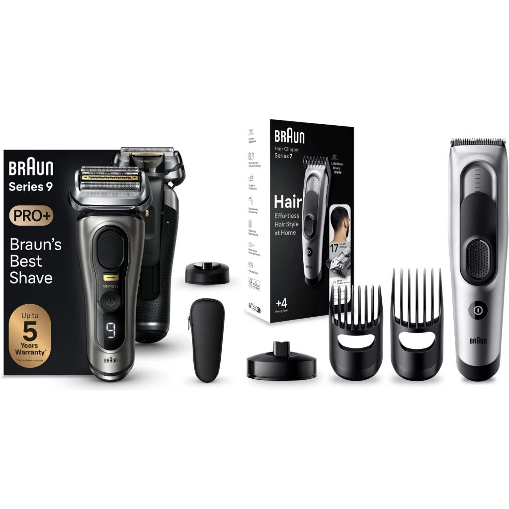 Braun Series 9 Pro+ borotva + Braun Series 7 HC7390 hajvágó (BRAhst30sr) (BRAhst30sr)