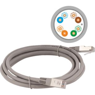  Alantec Patch-cord F/UTP kat.5e PVC 7.0m szary
