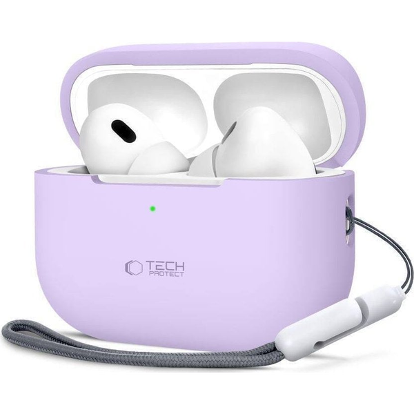 TECH-PROTECT SILIKONOVÉ POUZDRO PRO APPLE AIRPODS PRO 1 / 2 LEVANDULOVÁ