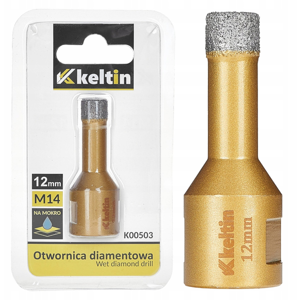 Otwornica diamentowa do gresu 12mm M14 (100)