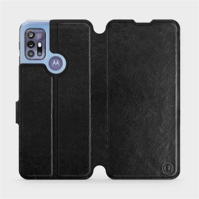 Flip case for Motorola Moto G30 in Black&Gray with grey interior (5903516686230)