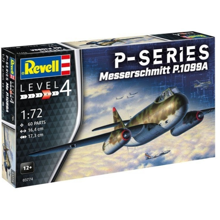 Revell Modellező Készlet  Messerschmitt P1099A Repülő 1:72  60 Dlg (03774)