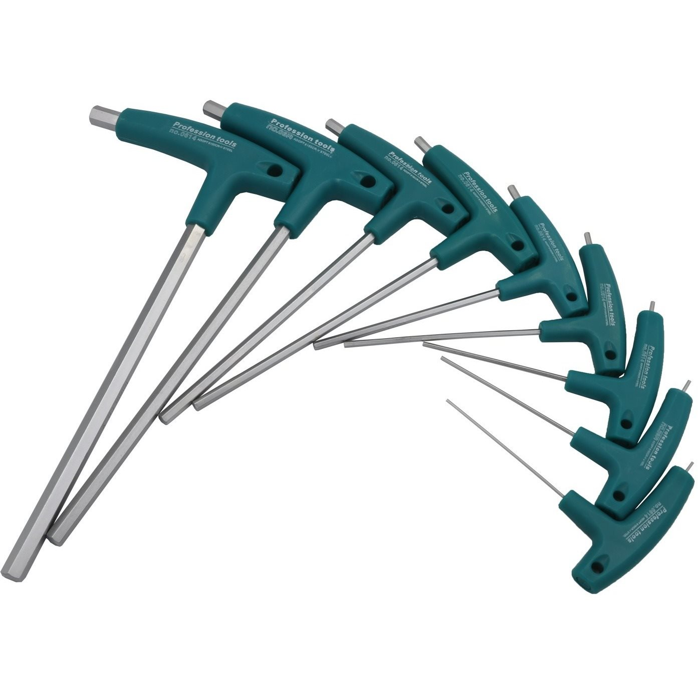UNI 9 db készlet M1.5 - M10 T imbuszkulcs (4857-MS-047376)