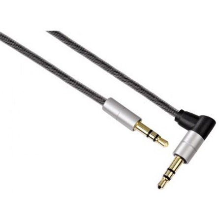 Hama Aluline 3.5 mm jack összekötő kábel 90fok 0.75m (80874)