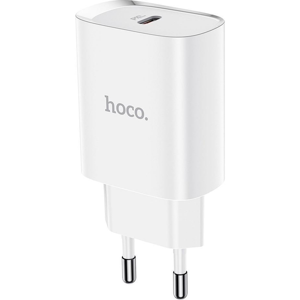Hoco N14 hálózati tőltő adapter Type-C, PD, 20W, fehér