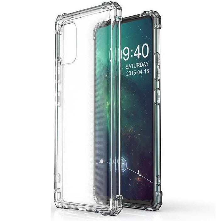 Apple iPhone 14 Pro, Szilikon tok, légpárnás sarok, Wooze Silicone Armor, átlátszó (125082)