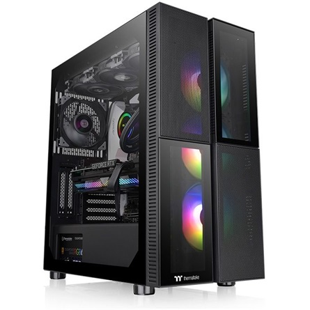 Thermaltake Versa T26 TG ARGB/Black/Win/SPCC/Tempered Glass*1/120mm ARGB Fan*3