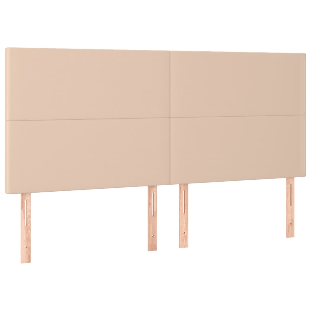 4 db cappuccino színű műbőr fejtámla 100 x 5 x 78/88 cm (3116165)