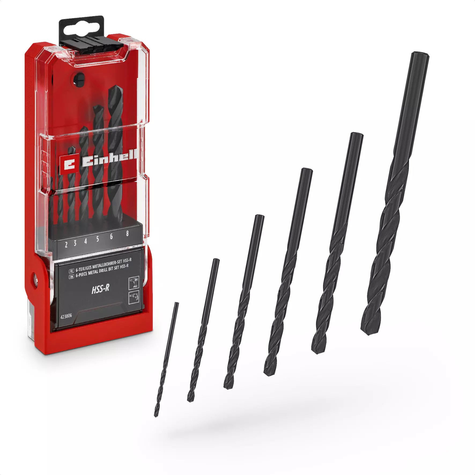 EINHELL 6ks sada vrtáků HSS-R do kovu, 49423006 (49423006)
