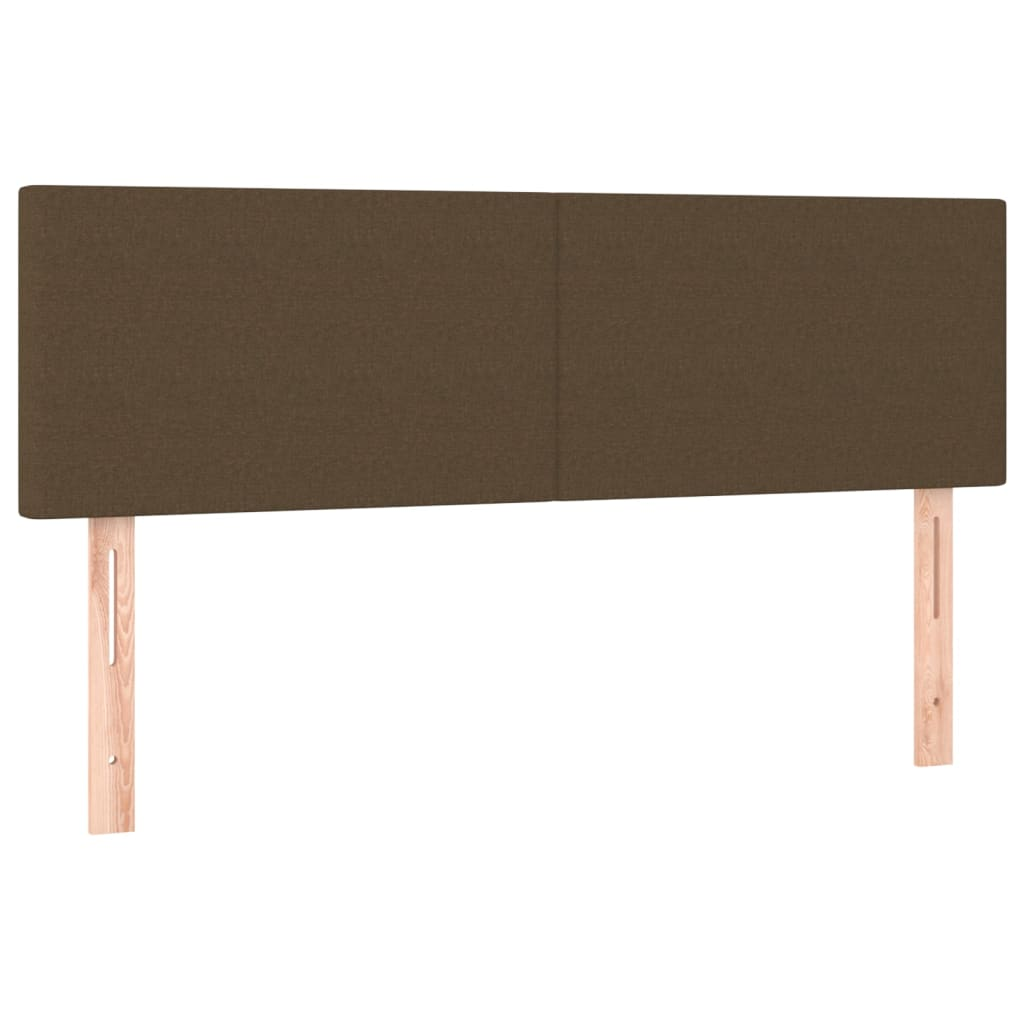 2 db sötétbarna szövet fejtámla 72 x 5 x 78/88 cm (345787)
