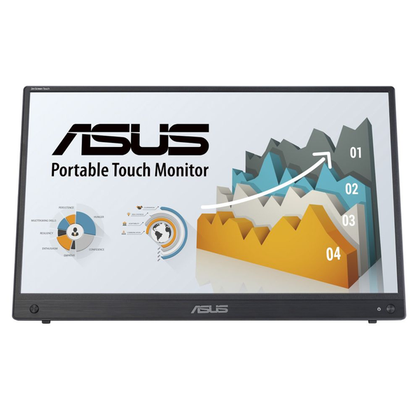 ASUS ZenScreen MB16AHT számítógép monitor 39,6 cm (15.6") 1920 x 1080 pixelek Full HD Érintőképernyő Fekete