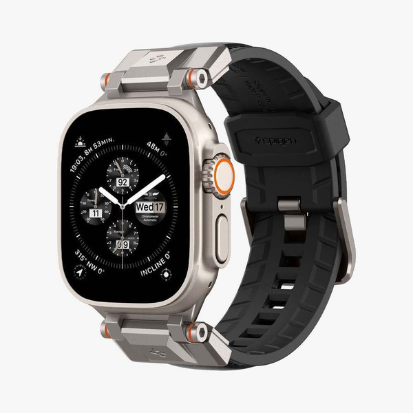 Spigen DuraPro Armor PU Apple Watch Series (49/45/44/42mm) pótszíj fekete (AMP07591)