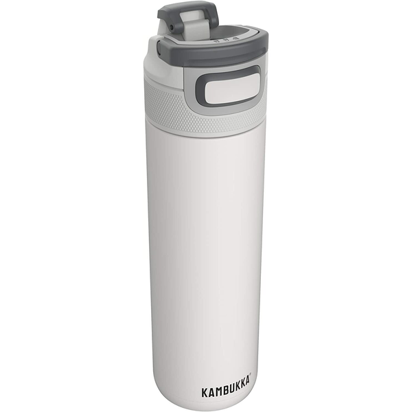 Бутилка за вода двустенна, 600мл, Kambukka Elton Insulated с капак 3 в 1 Snapclean®, Chalk White