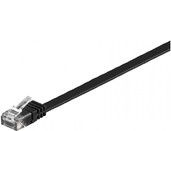  MicroConnect CAT6 UTP 0.25M Flat, czarny (V-UTP60025S-FLAT)