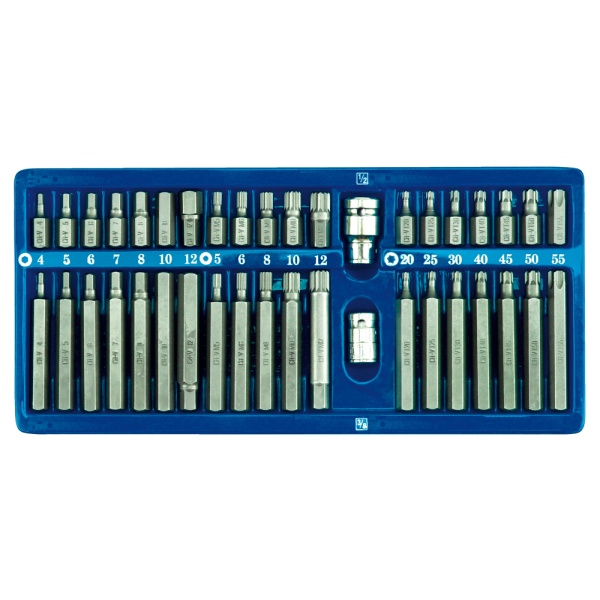 VOREL Bithegy Készlet 40 Részes Imbusz, Torx , Spline (66400)