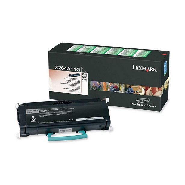 LEXMARK X264A11G Visszajuttatási toner Fekete (X264A11G)