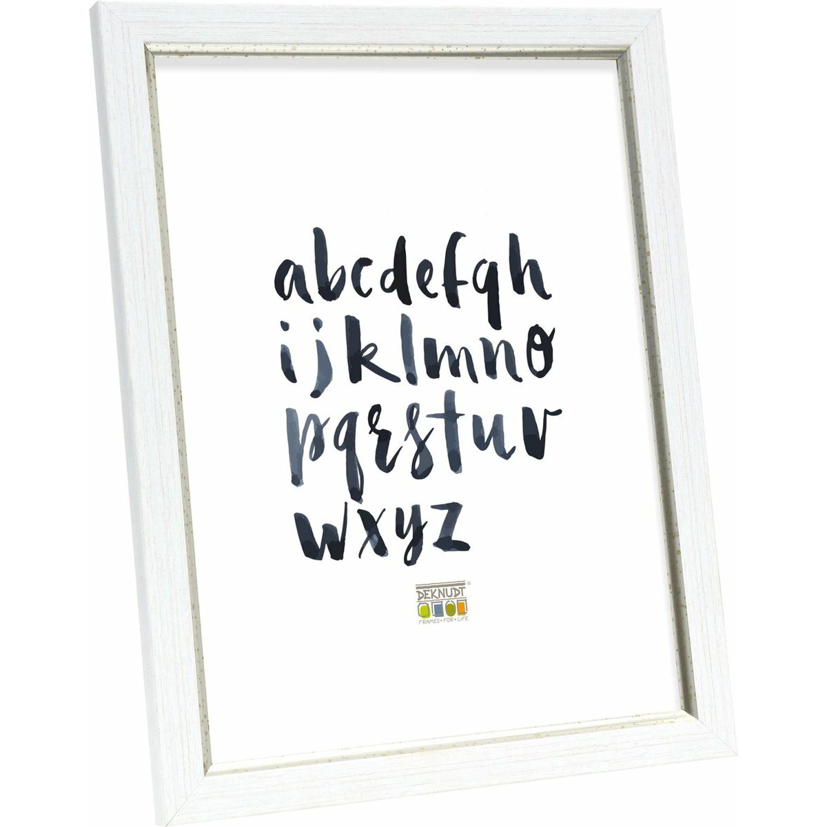 Deknudt S46AF1 12,3x16,6 Képkeret - Ezüst/fehér (S46AF1_10,0X15,0)