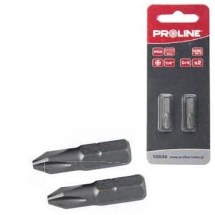 Pro-Line Końcówka 1/4" PH2 25mm 2szt. - 10645