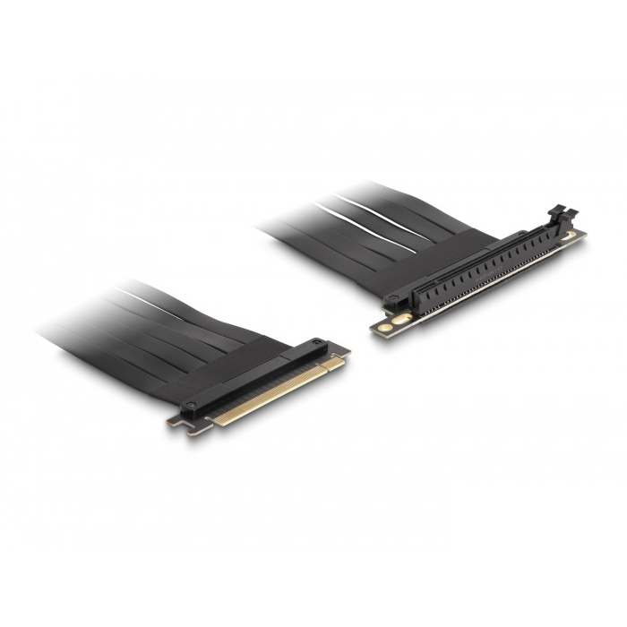 Delock PCI Expressz riser kártya x16 apa - x16 szlot 90 -os szögben kábellel 30 cm hosszú (88027) (88027)