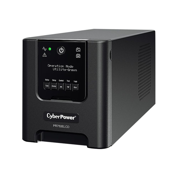 CyberPower PR750ELCDGR szünetmentes tápegység (UPS) Vonal interaktív 0,75 kVA 675 W 4 AC kimenet(ek)