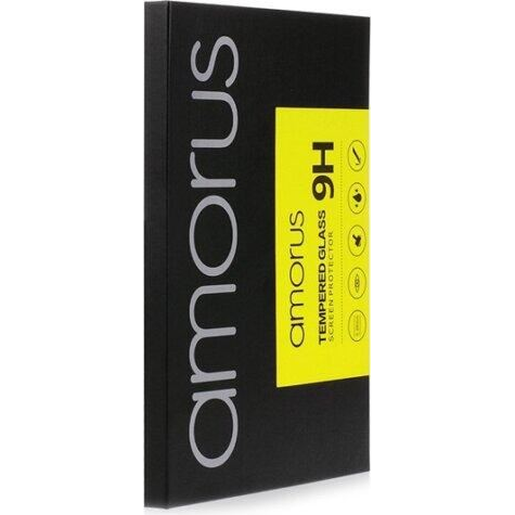 AMORUS Oppo A58 4G 2.5D, full glue kijelzővédő üveg fekete kerettel (GP-155968)