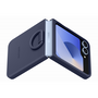 Samsung Flip 6 Szilikon tok gyűrűvel, Navy Kék