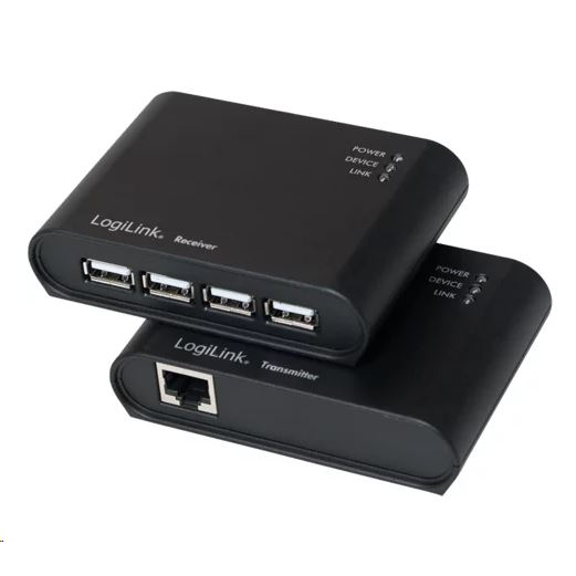 LogiLink UA0230 hub di interfaccia USB 2.0 480 Mbit/s Nero