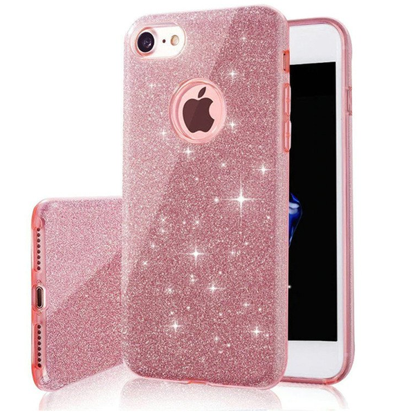 Glitter Samsung A556 Galaxy A55 Pink Szilikon Tok