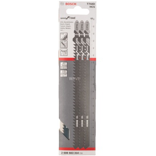 Bosch 2608663314 T 744 D Szúrófűrészlap (3 db/csomag) (2608663314)