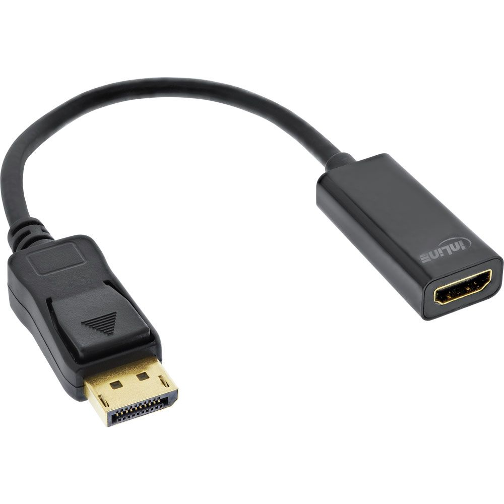 InLine 17198C video átalakító kábel 0,15 M DisplayPort HDMI A-típus (Standard) Fekete (17198C)