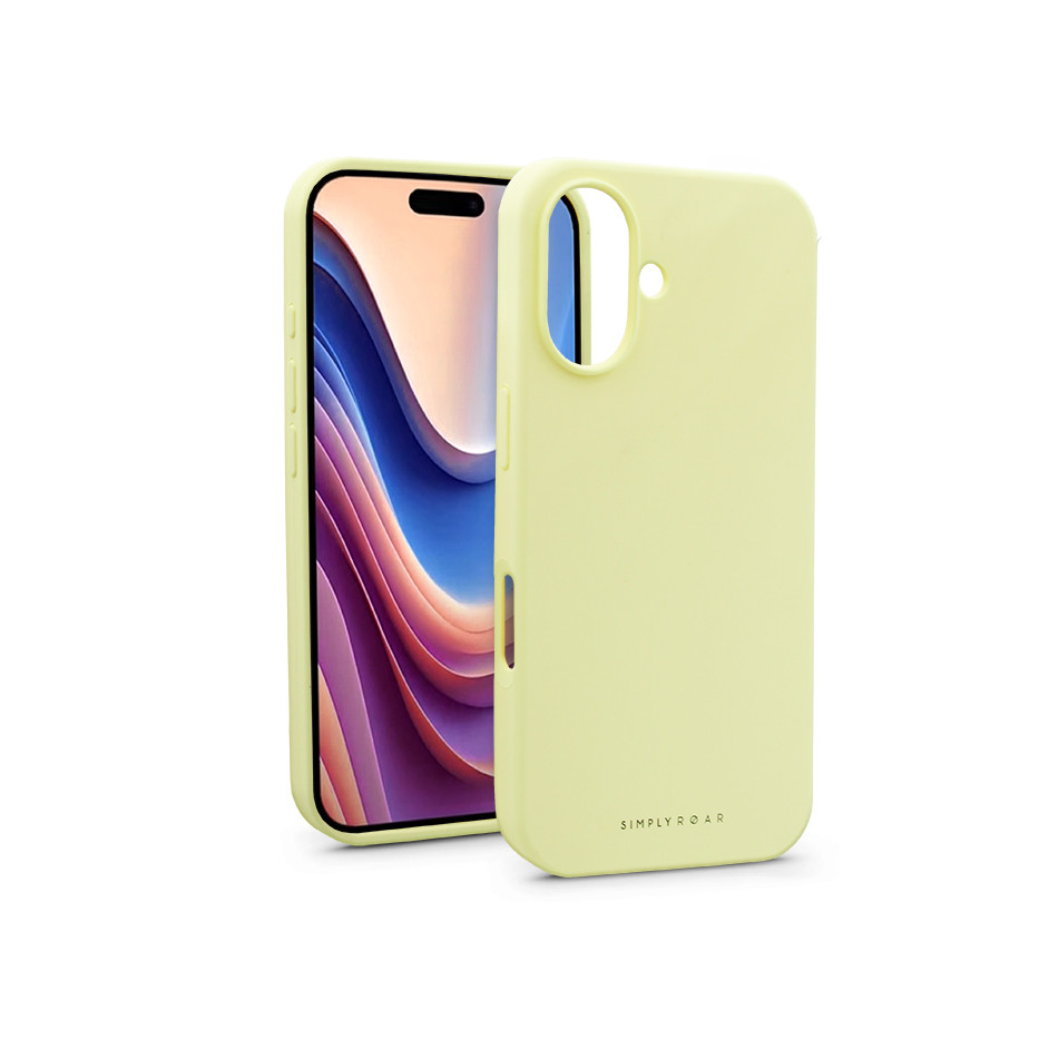 Apple iPhone 16 Plus szilikon hátlap - Roar Cloud Skin - sárga (KC311864)