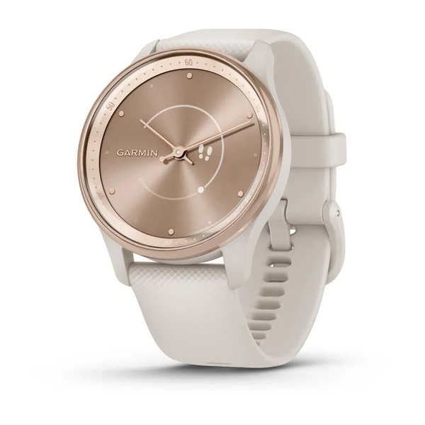 Garmin vívomove Trend okosóra Peach Gold-Ivory tokozással, szilikon szíjjal (010-02665-01)
