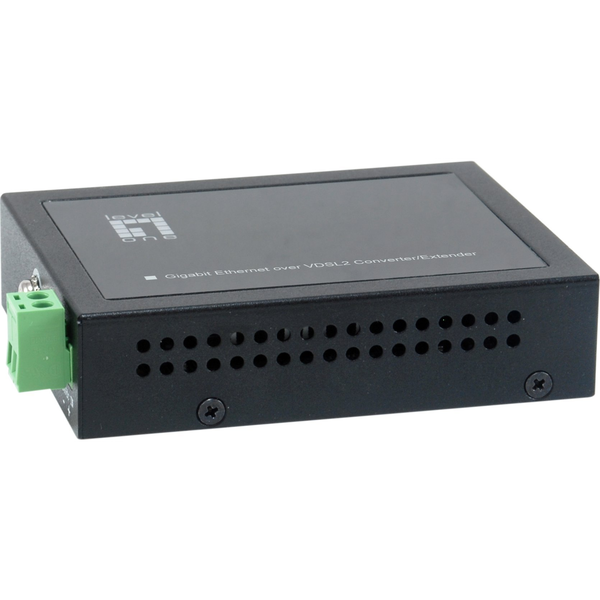 LevelOne VDS-2201 convertitore multimediale di rete 1000 Mbit/s Nero