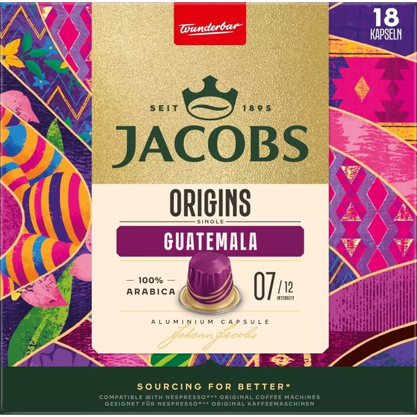 Kapsułki do Nespresso Jacobs Origins Guatemala 18 szt.