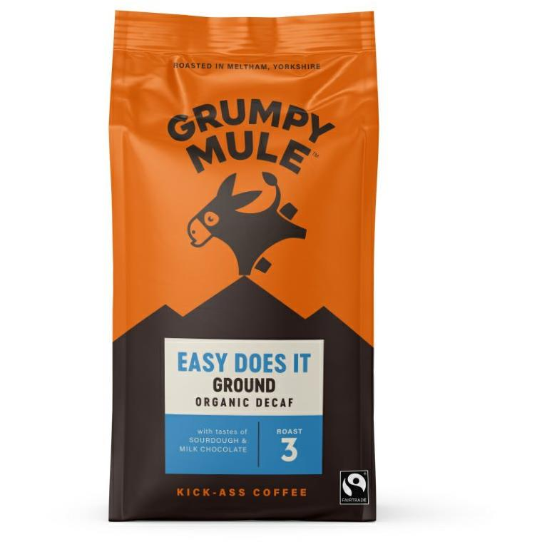 Grumpy Mule BIO SCA 83, őrölt, koffeinmentes, Arabica, 200 g (5060003732495)