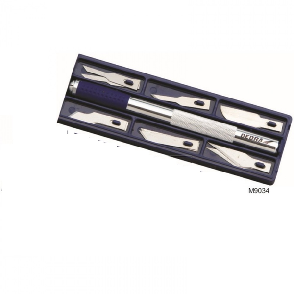 DEDRA M9034 Többfunkciós Precíziós Kés - 6 mm, 12 db Penge
