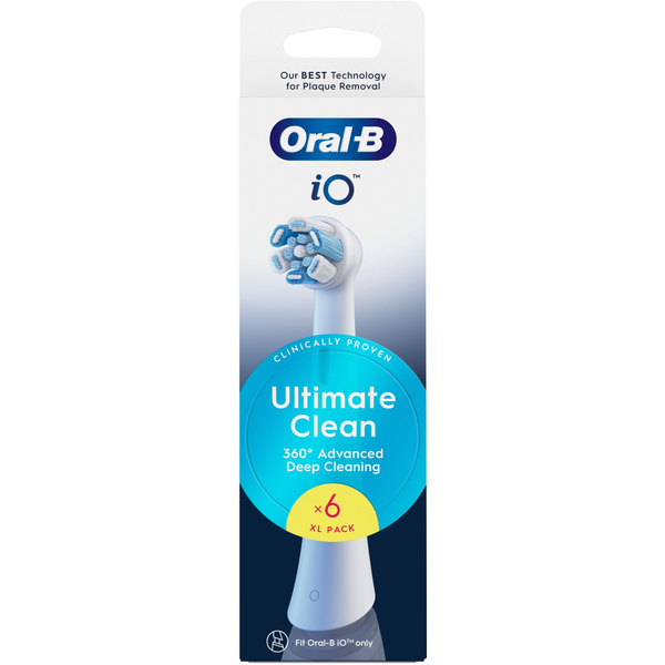 Oral-B iO Ultimate Clean White XL 6 db-os fogkefefej szett - új