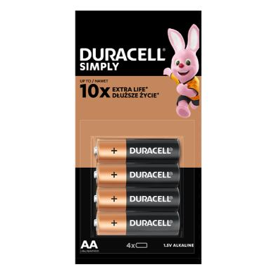 Duracell Alkáli ceruzaelem AA 4db (5000394129733)