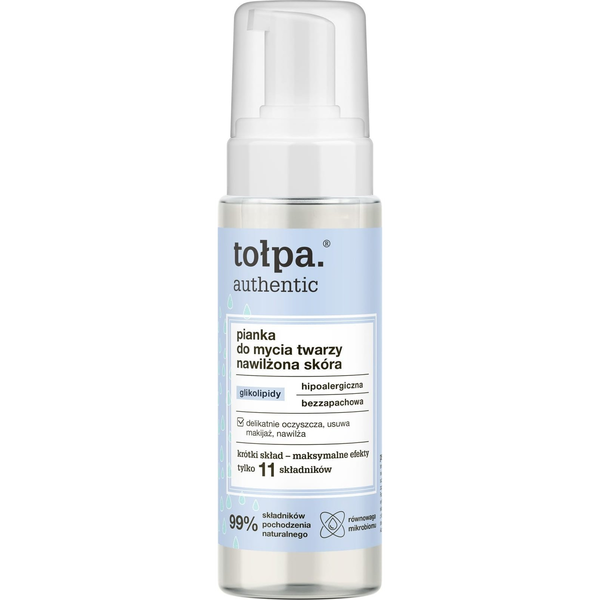 Tołpa Authentic Pianka do mycia twarzy - nawilżona skóra 150ml