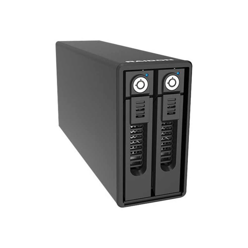 Raidon GR3660-BA31 2x 2.5"/3.5" USB 3.2 Gen 2 HDD/SSD ház - Fekete (GR3660-BA31)