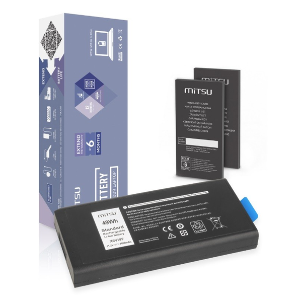 Mitsu Dell Letitude Rugged 14 5404 / 7404 / 5414 / 7414 Laptop akkomulátor 54 Wh