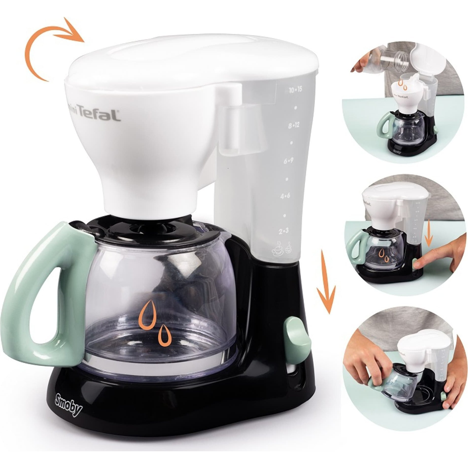 Smoby Tefal Játék Kávéfőző - Fekete (310544 Lek)