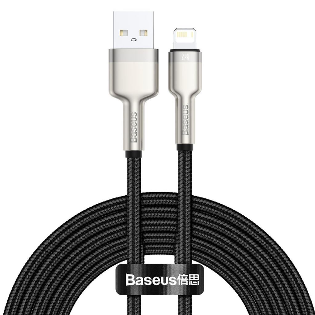 Baseus Cafule USB-A - Lightning kábel 2m fekete (CALJK-B01) (CALJK-B01)