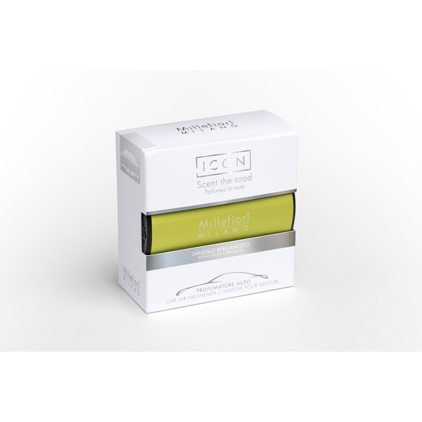 Millefiori Milano Ароматизатор за кола - Sandalo Bergamotto, Жълт