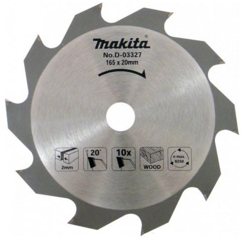 Makita Faipari fűrésztárcsa 165x20 10z D-03327