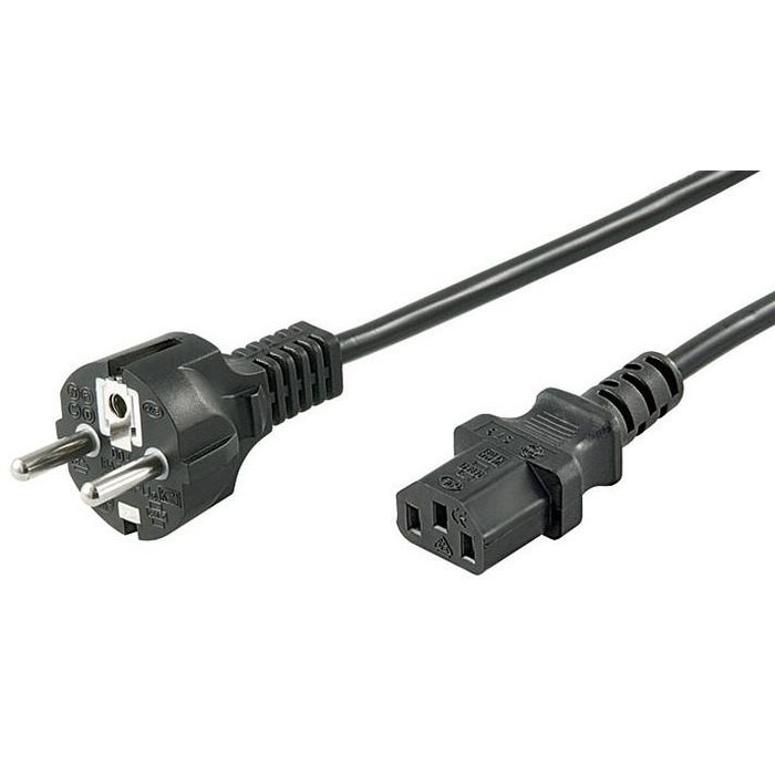 MicroConnect PPE020405 250V Hálózati tápkábel 0.5m - Fekete (PE020405)
