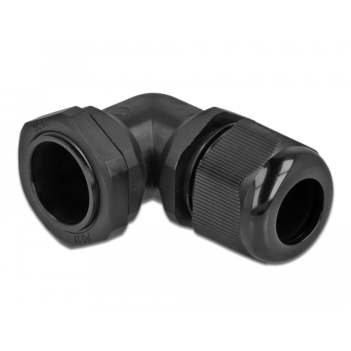 Delock Kábel tömszelence PG21 90 hajlított fekete (60335) (60335)