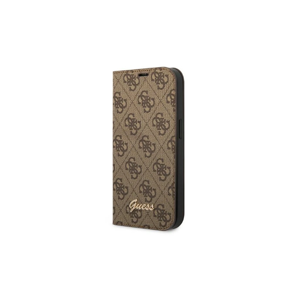 Guess GUBKP14XHG4SHW iPhone 14 Pro Max 6,7" készülékhez könyvtok 4G Vintage Gold Logo barna