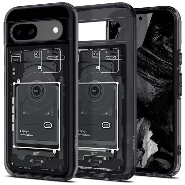 Husa Spigen Ultra Hybrid zero one pentru Google Pixel 8a, negru
