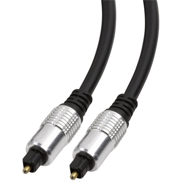 SpeaKa Professional Toslink Digitális audio Csatlakozókábel [1x Toslink dugó (ODT) - 1x Toslink dugó (ODT)] 1.50 m Fekete SuperSoft köpeny  (SP-7870568)